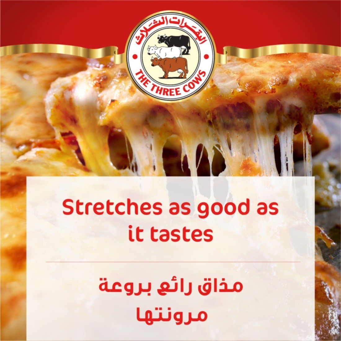 البقرات الثلاث جبنة موزاريلا مبشورة 1 كجم