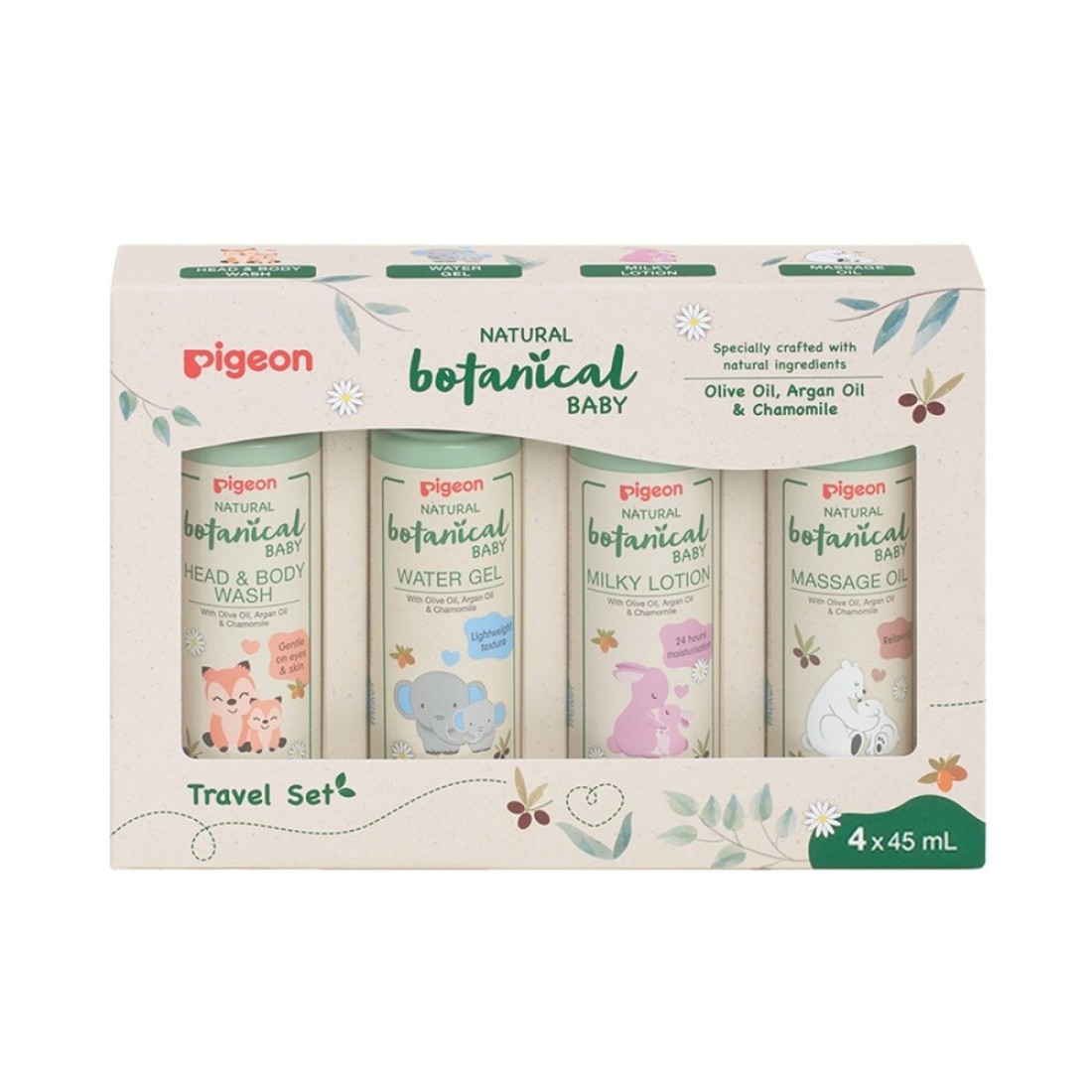 PIGEON NATURAL BOTANICAL BABY TRAVEL SET