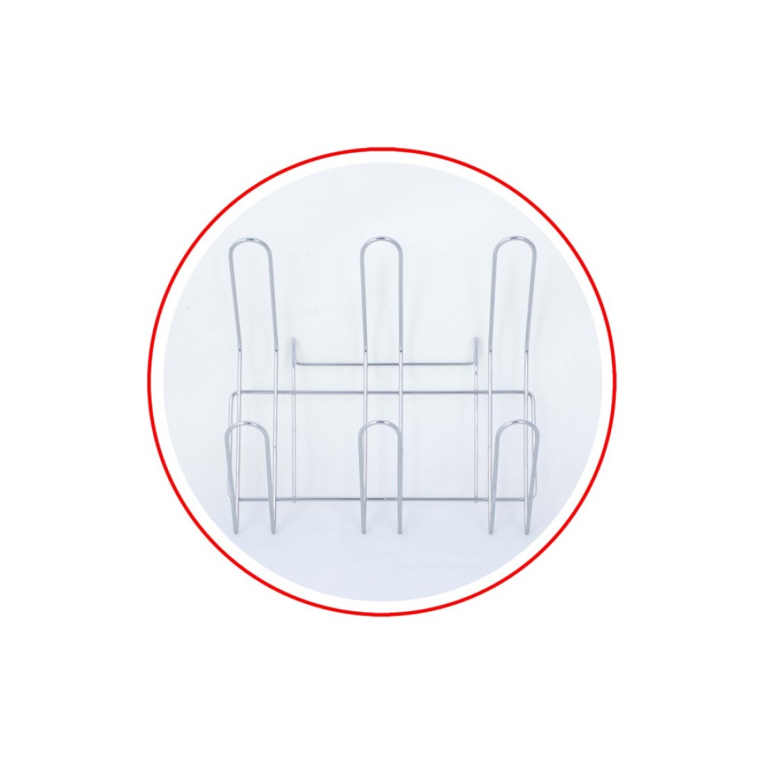 Life Smile Stainless Steel Dish Rack - 3 Tier with Utensils and Glass Holder Long Lasting and Durable