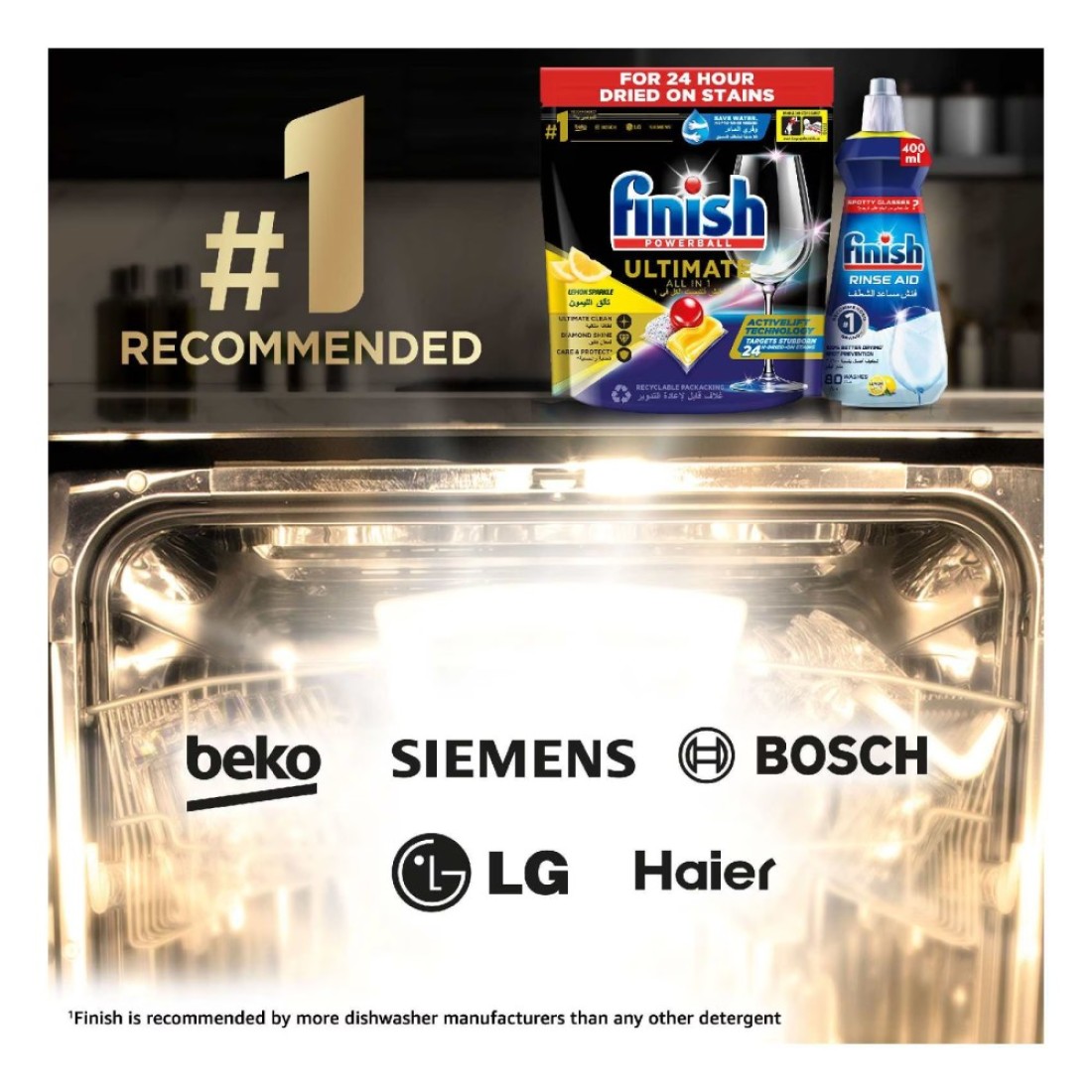 Finish Quantum Ultimate Dishwasher Detergent 32 Tablets
