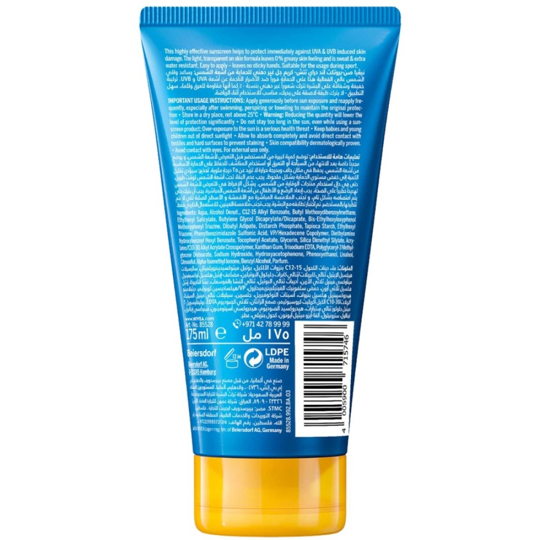 NIVEA SUN Protect &amp; Dry Touch Cream-Gel SPF 30 175ml