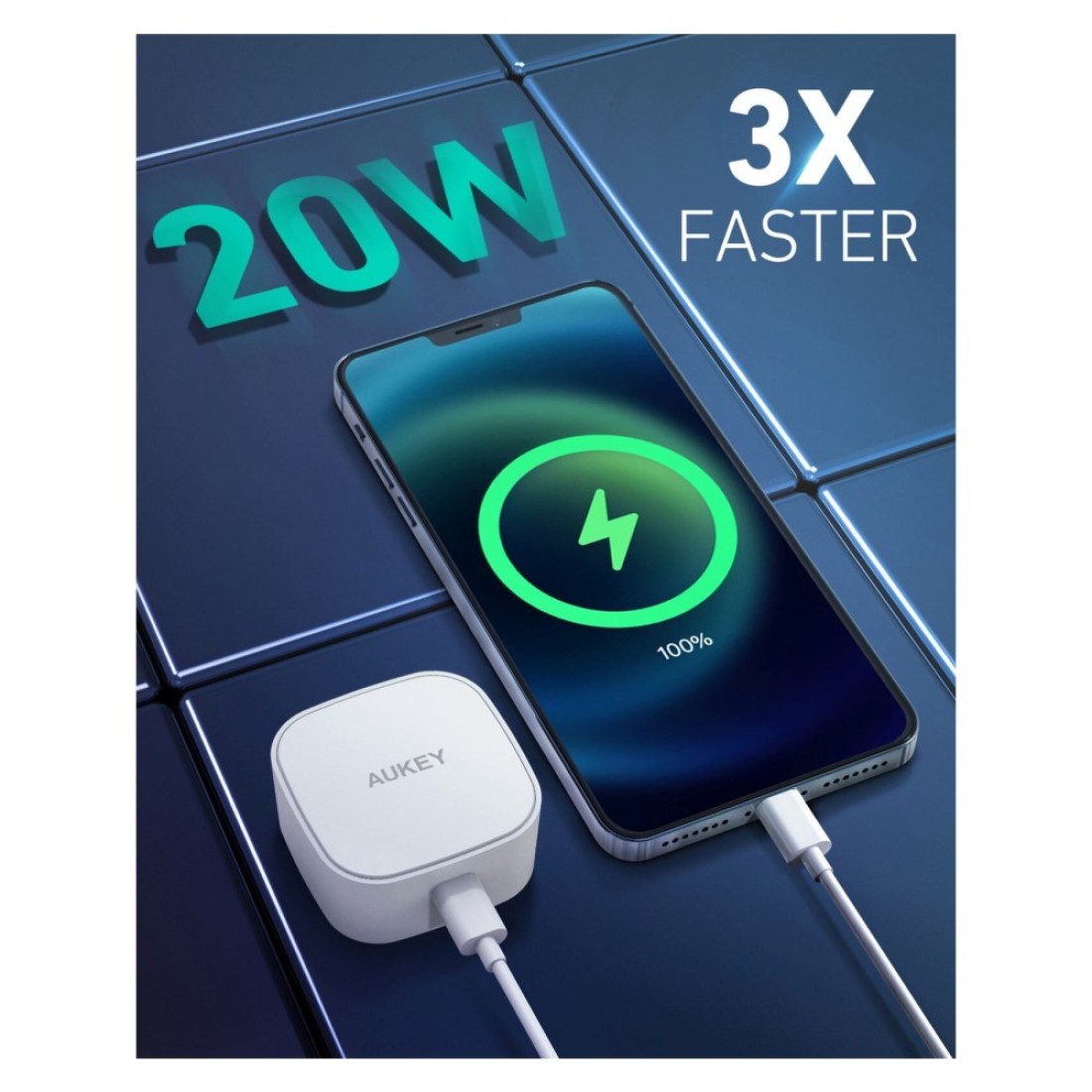 Aukey Wall Charger White 20W