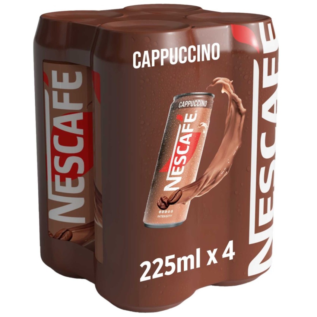 Nescafe Cappuccino Coffee Drink, 225ml Pack of 4