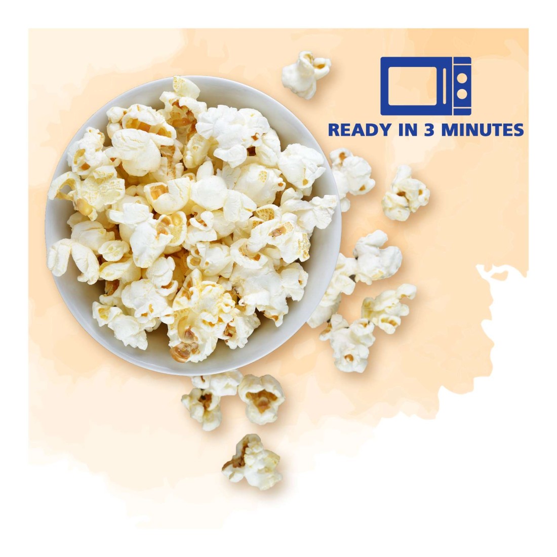 American Garden Gluten-Free Microwave Natural Lite Popcorn 3 Bags, 240g