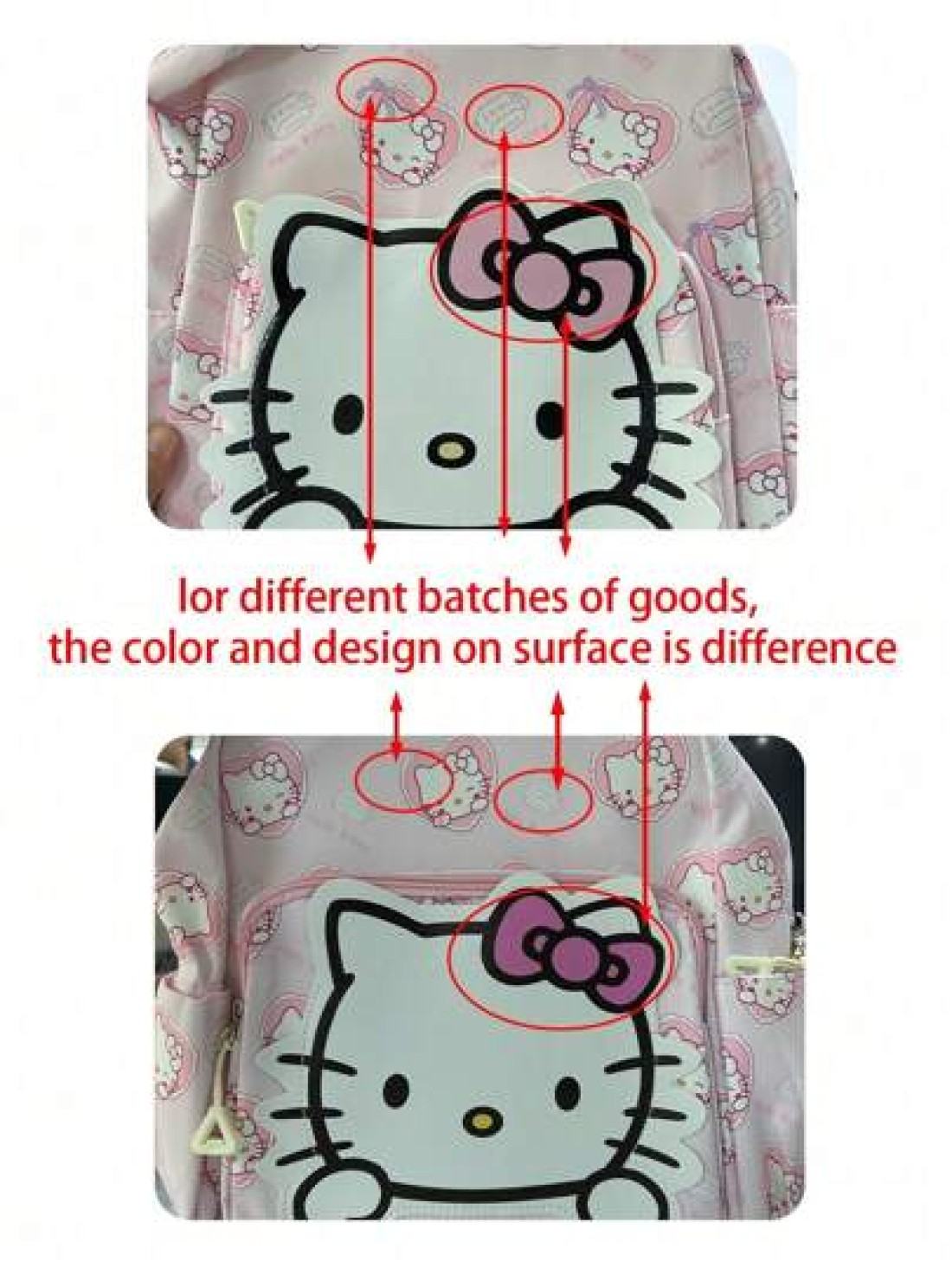 Sanrio Kawaii Backpack Anime Cartoon Figure Outdoor Travel Storage Bag Cute Shoulder Bag There May Be Slight Differences In Design And Color Between Different Batches Some Parts May Be Random Bag Cinn