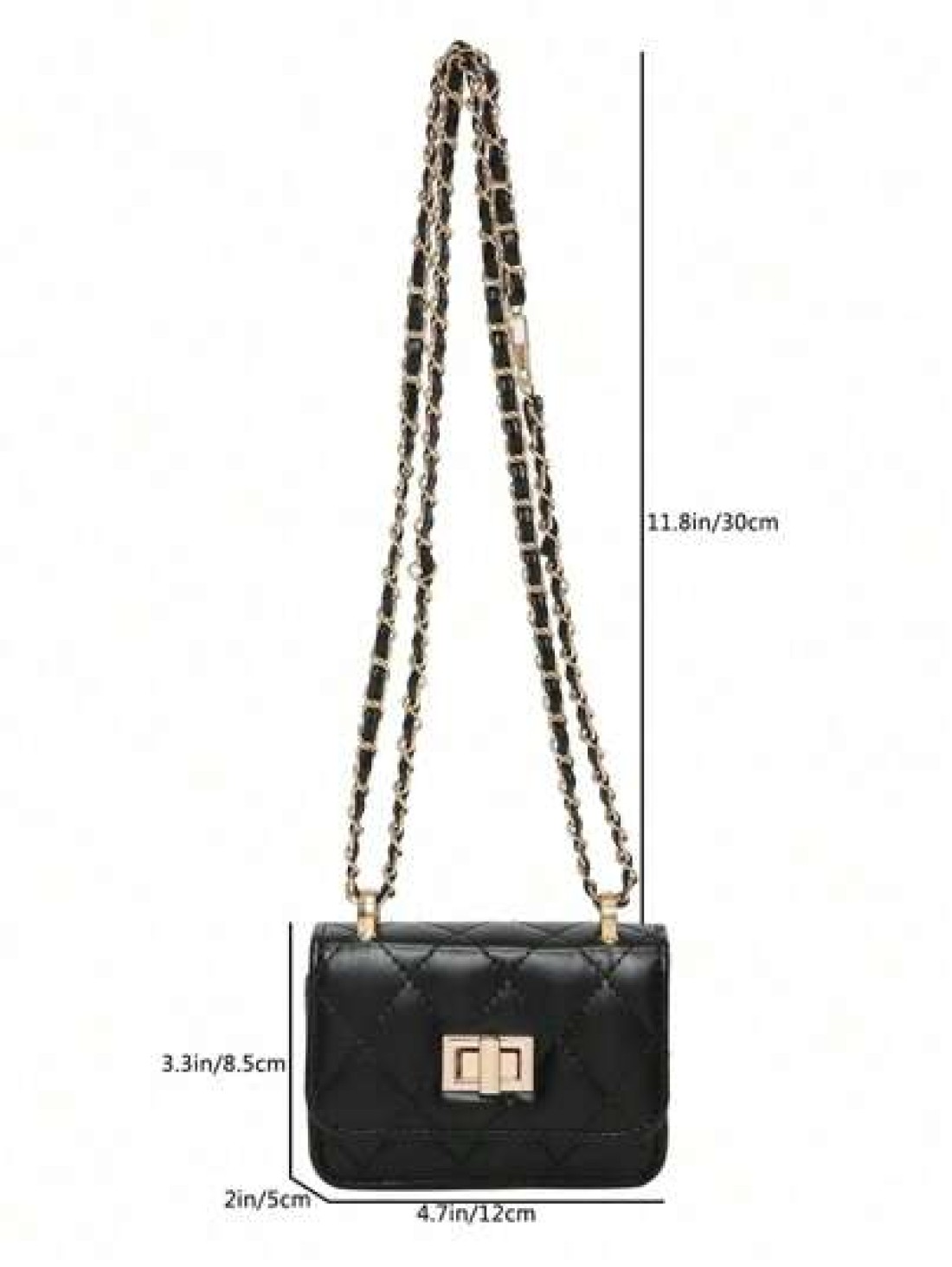 1PC New Mini Square Bag Girl Handbag Diamond Pattern Stitching Shoulder Bag Woven Chain Bag Flip Small Bag Cute Diagonal Cross Body Bag Accessories Bag