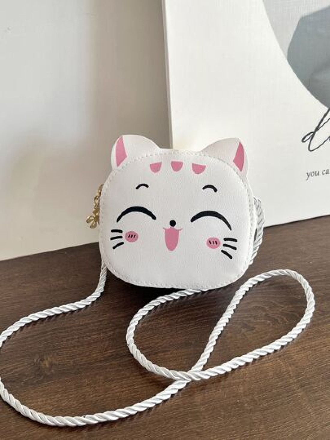 1 Piece Young Girl Pu Leather Zipper Closure Cute Kid Mini Crossbody Bag Suitable For Daily Use In All Seasons