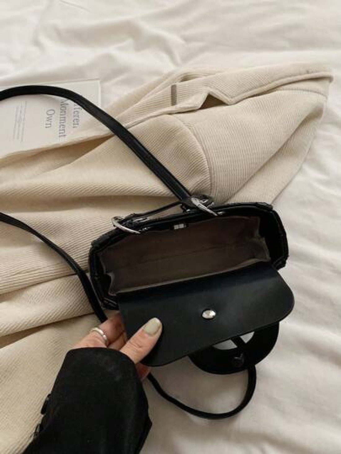 New European And American Style Embroidered Strap Charm Handbag Shoulder Bag Phone Crossbody Purse