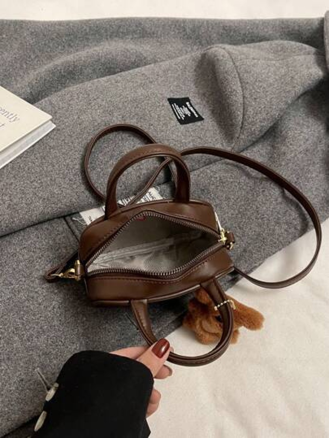 Mini Sized Baseball Bag Solid Color Printed Mini Bag Fashionable Small Bag