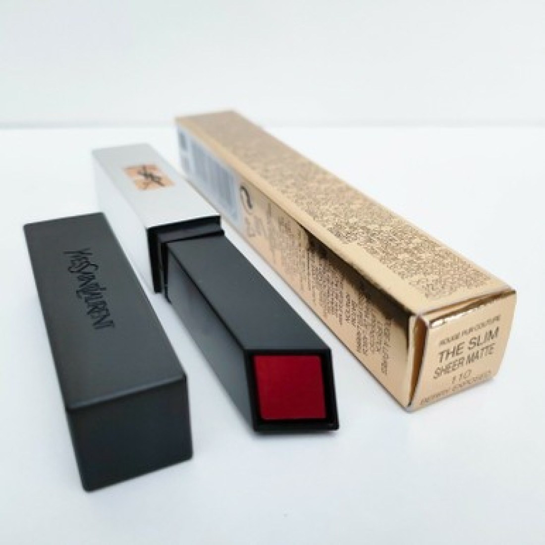 YVES SAINT LAURENT THE SLIM SHEER MATTE LIPSTICK 110 BERRY EXPOSED 2g
