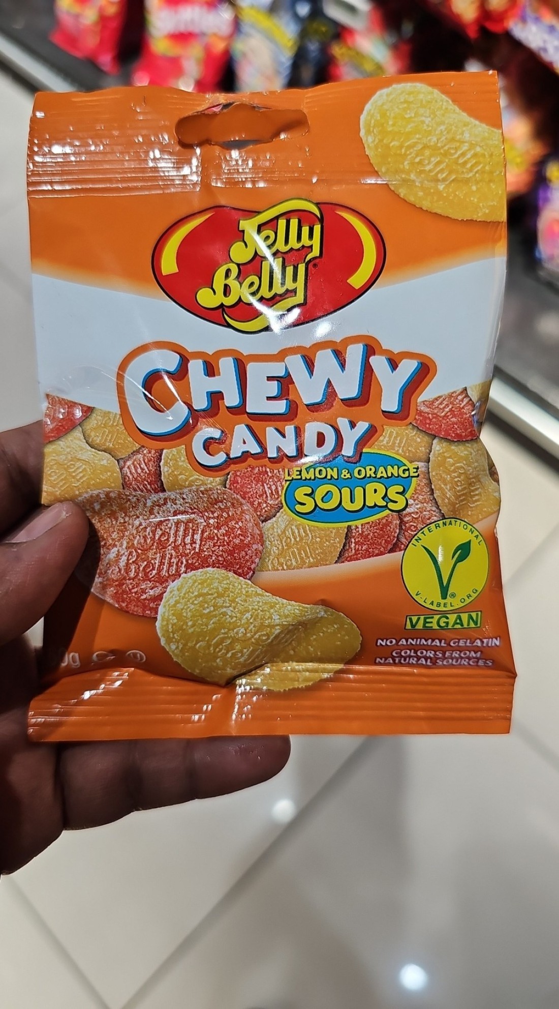 JELLY BELLY SOUR CHEWY ORANGE LIME