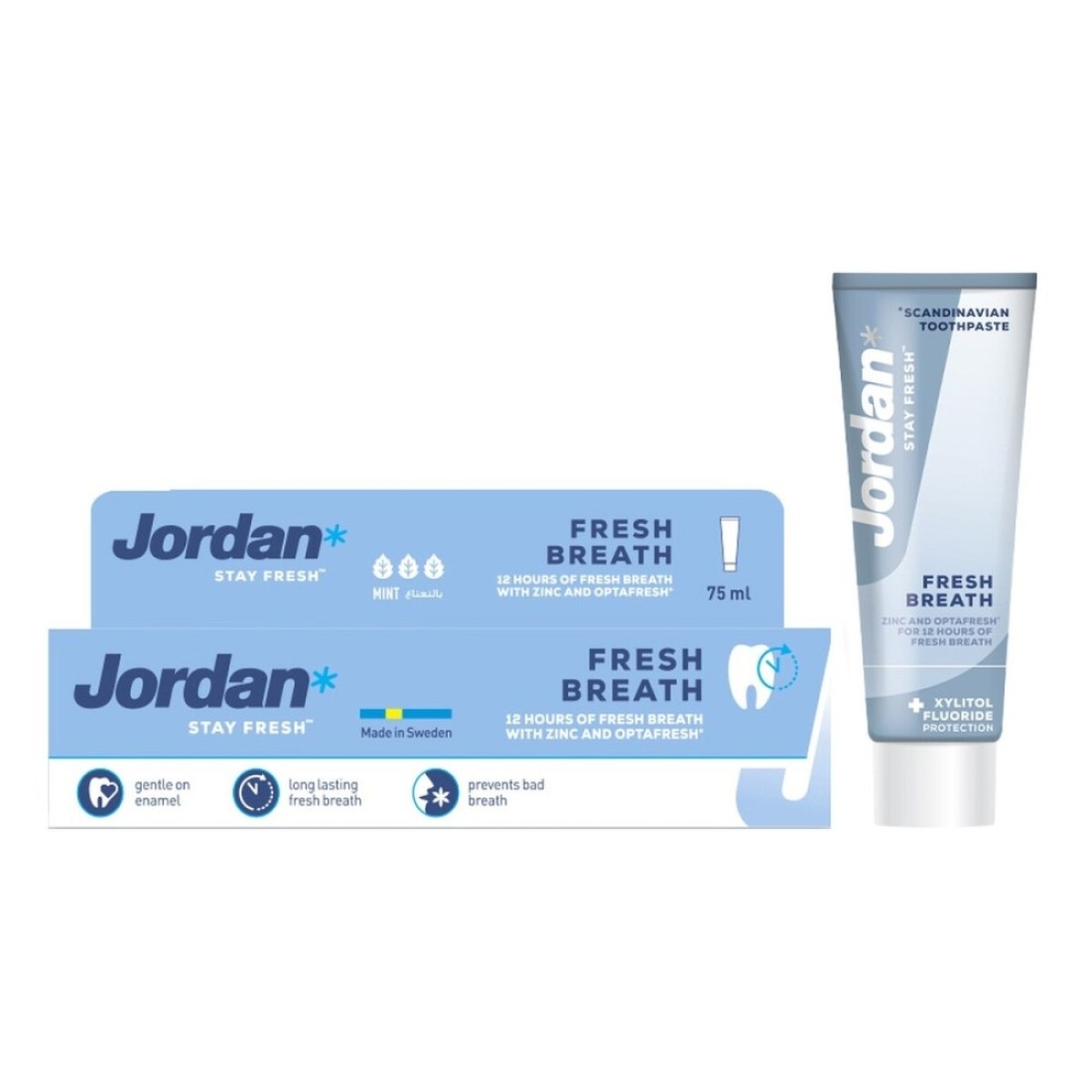 JORDAN FRESH BREATH TOOTHPASTE 75ML