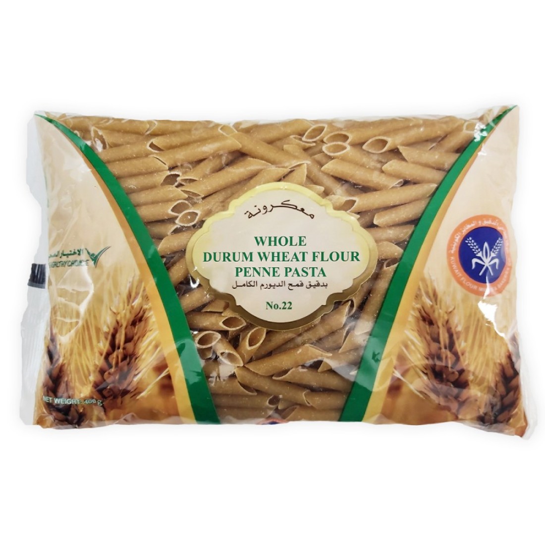 WHEAT FLOUR PENNE BROWN PASTA 400GM