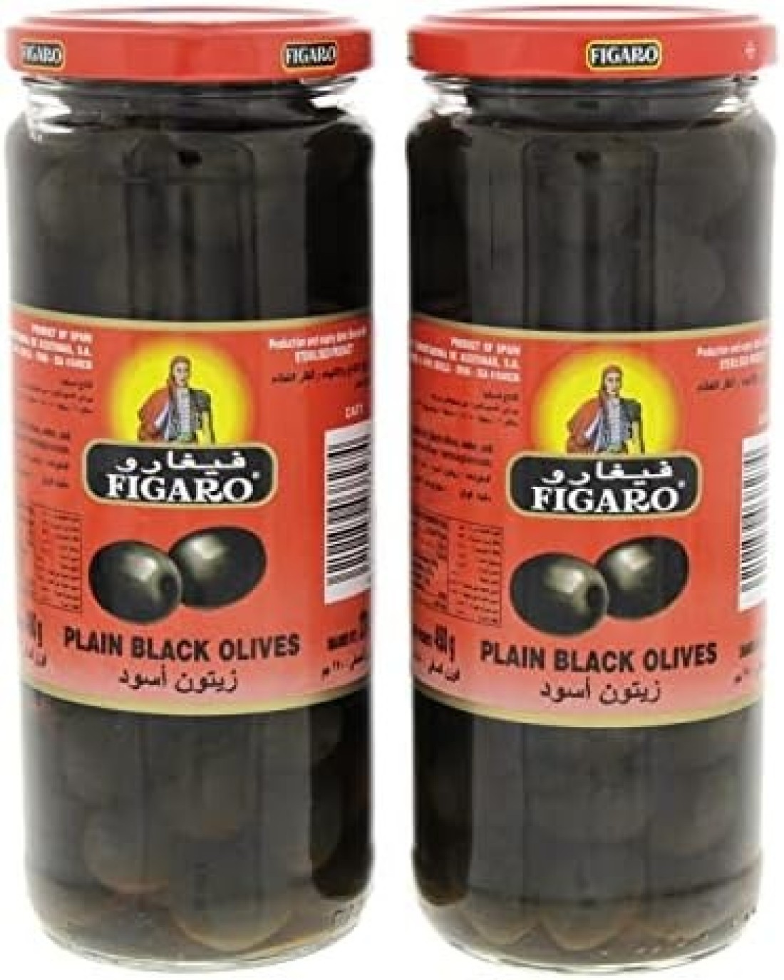 زيتون اسود سادة من فيجارو، 2 × 270 غرام