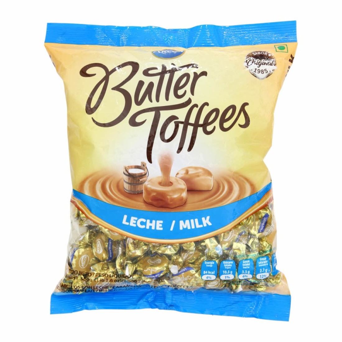 ARCOR BUTTER TOFFE LECHE 500G