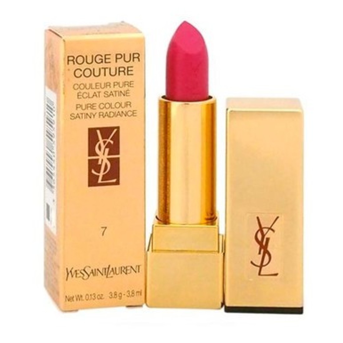 YVES SAINT LAURENT ROUGE PUR COUTURE LIP 7 LE FUCHSIA 3.8g