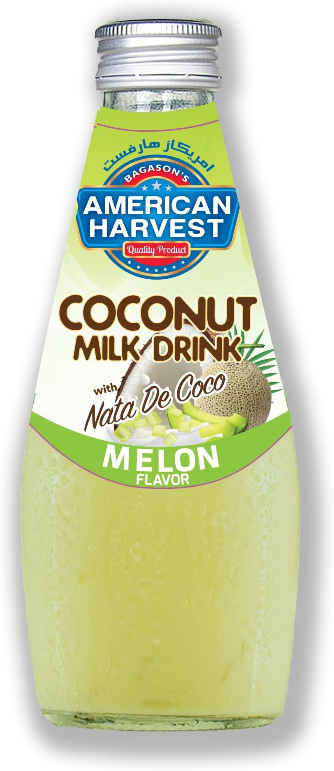 American Harvest Coconut Milk With Nata De Coco Melon 290ml