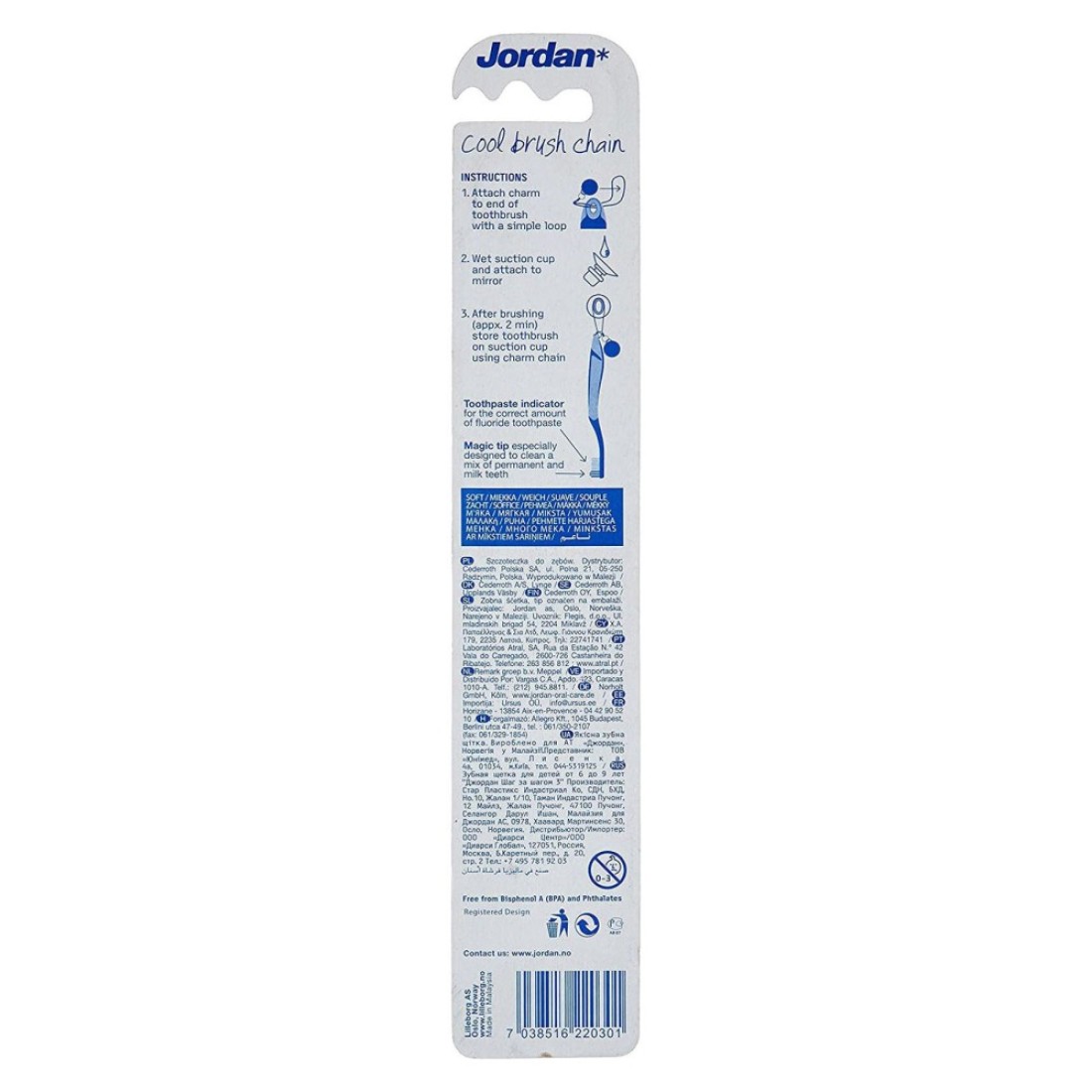Jordan Step By Step Toothbrush 6-8 Years Multicolour
