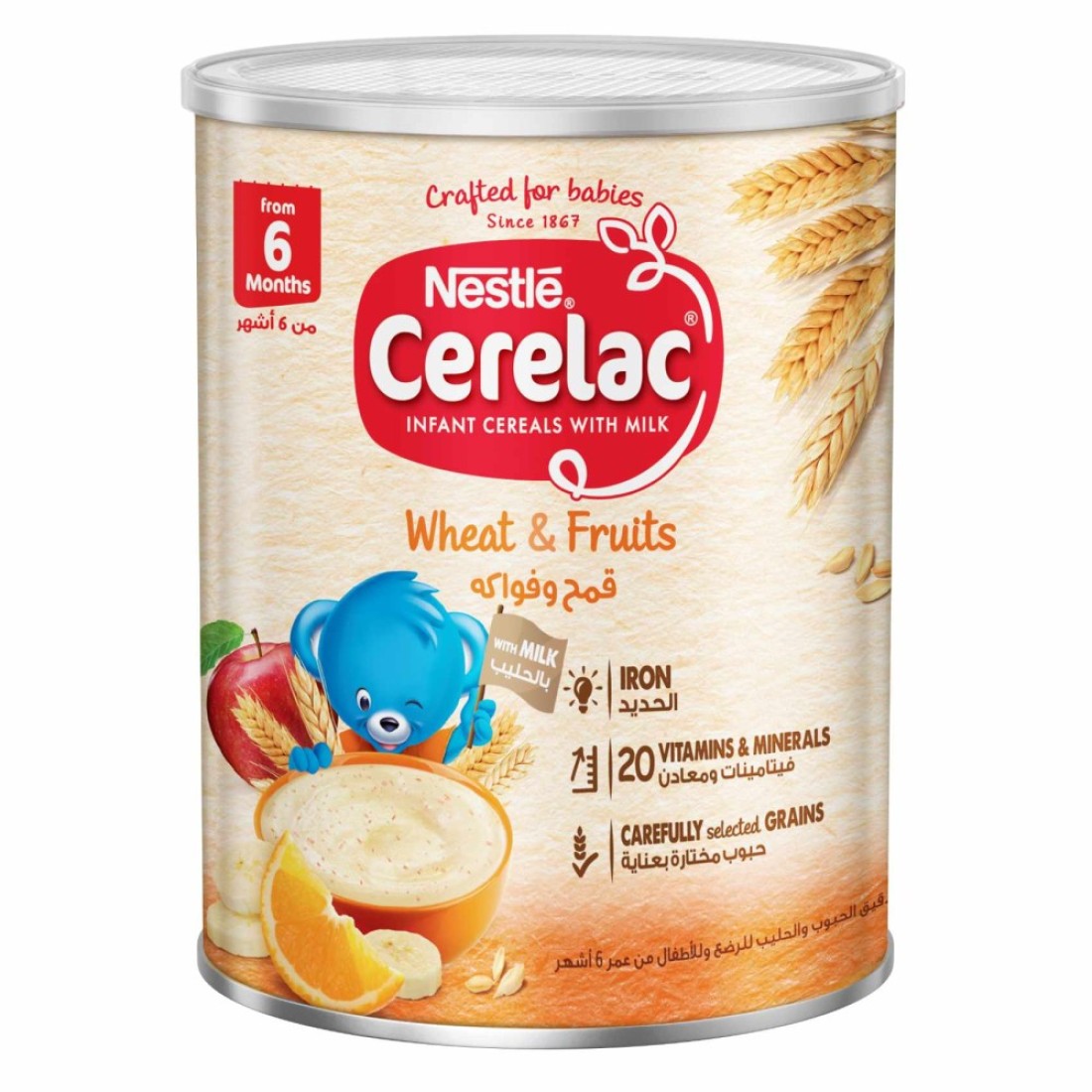 Nestle Cerelac Infant Cereal, Wheat and Fruits, from 6 Months, 400g