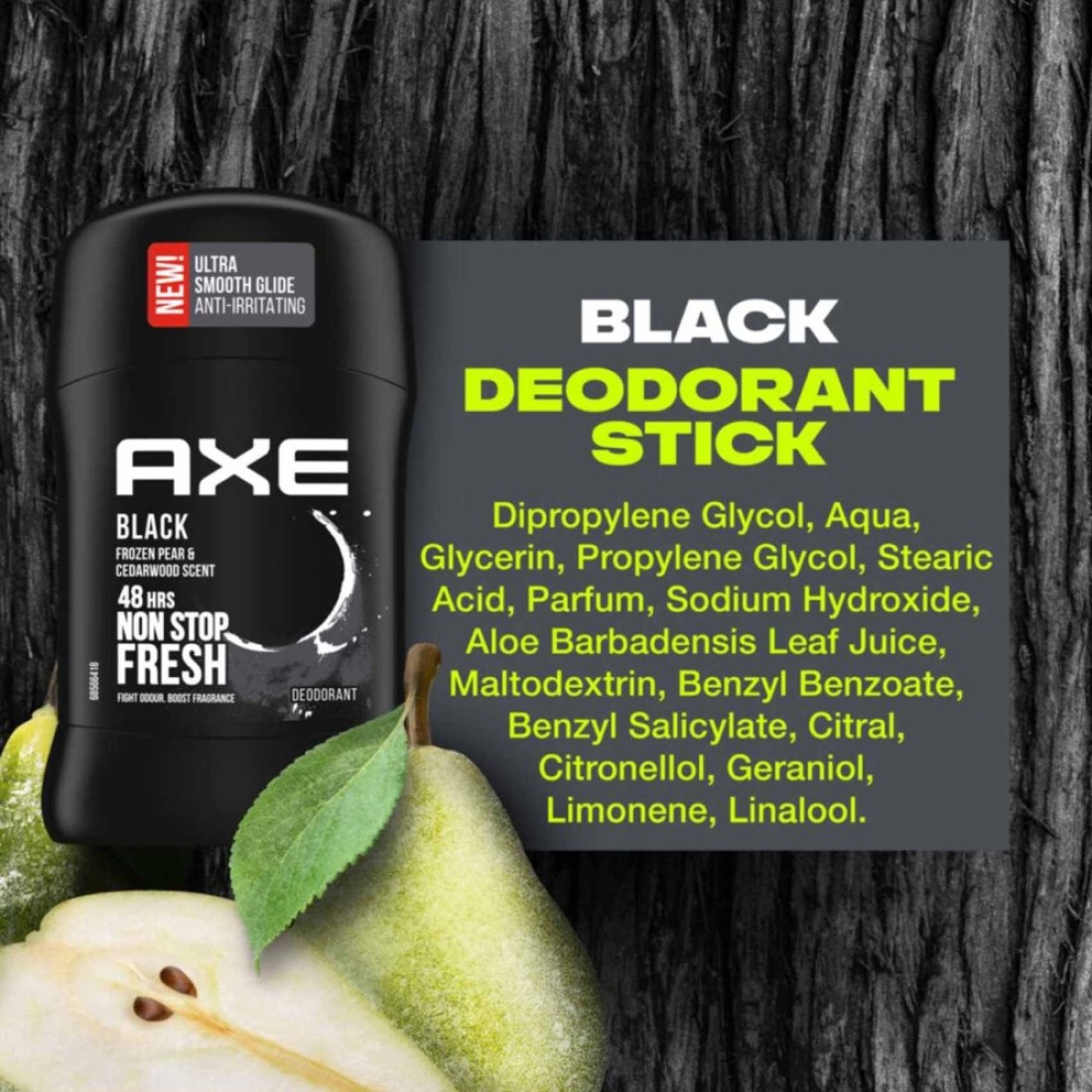 Axe Black Deodorant Stick Clear 50ml