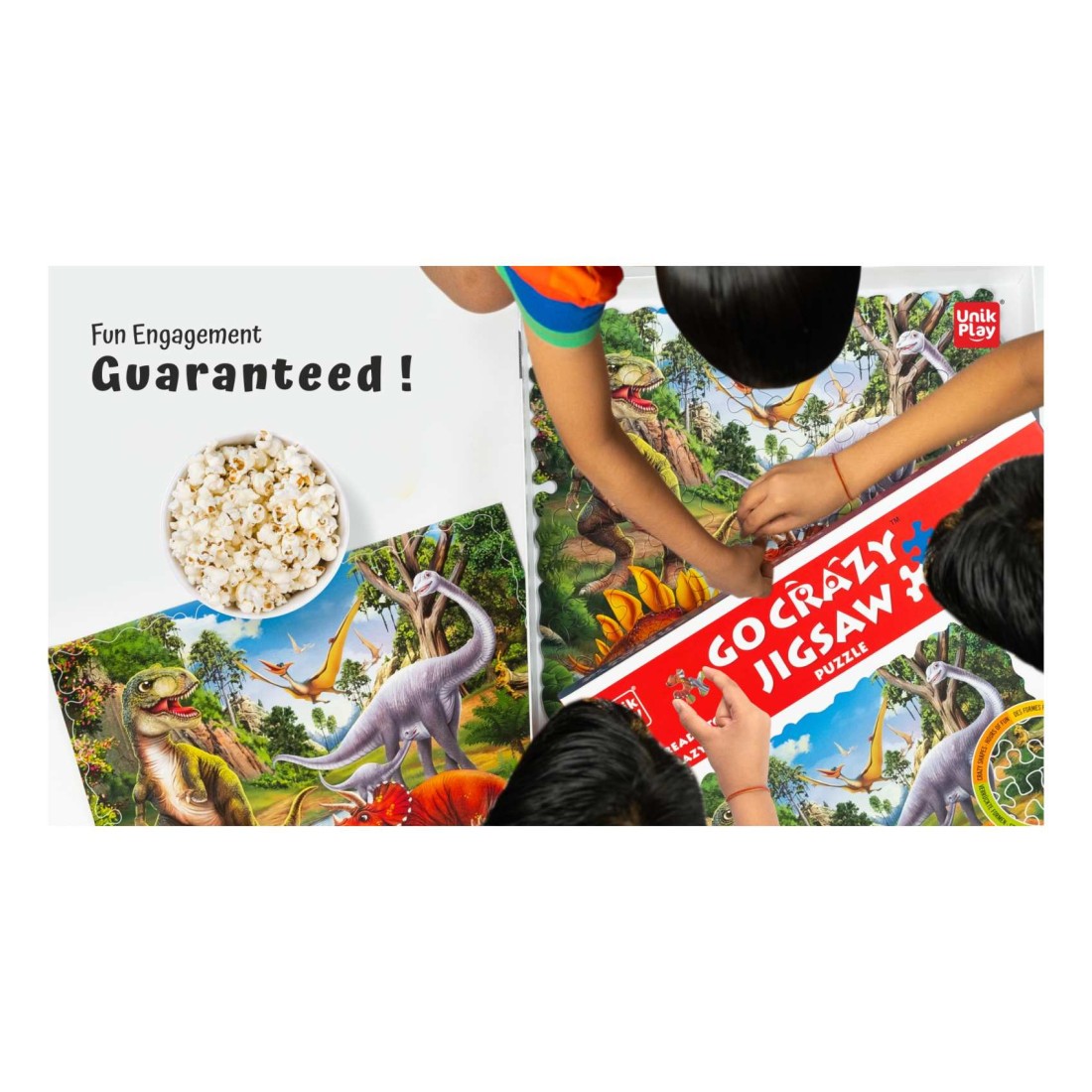 Unik Play Go Crazy Dino Jigsaw Puzzle UPJP 1212/GB01