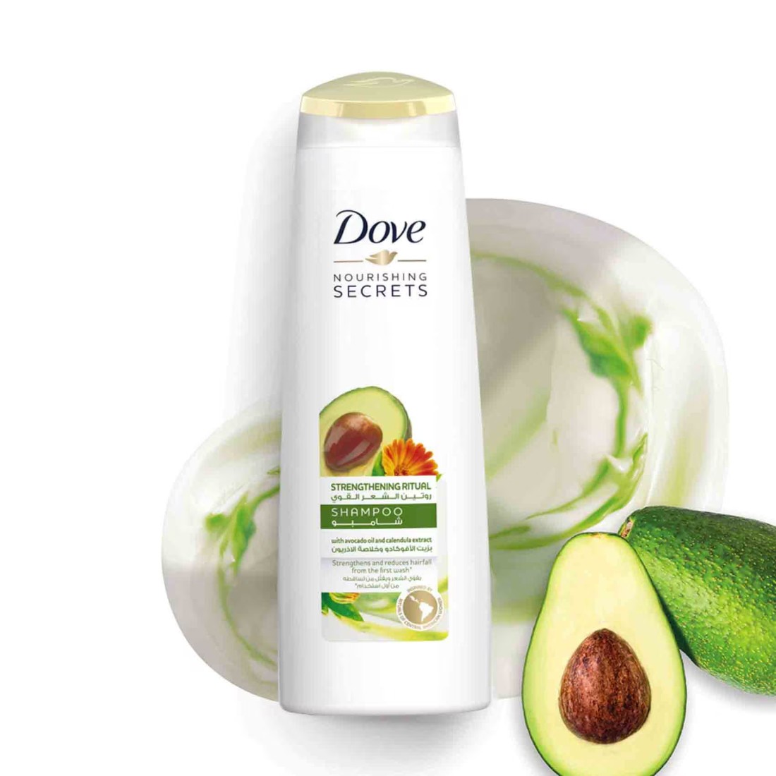 Dove Shampoo For Up To 96% Less Hair Fall Avocado Strength 400ml