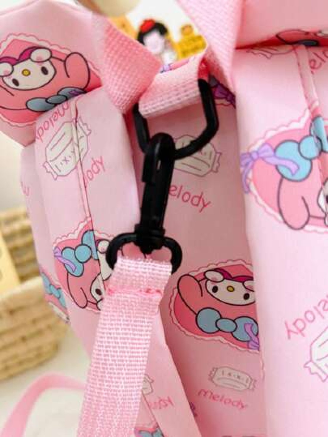 Sanrio KT Cat Nylon Kids Backpack Cute Mini Girls Bag Lightweight Cartoon Pattern Pouch Zipper Closure Kitty Dog Little Girl Schoolbag Suitable Gift Bag For Friends Gathering Travel Bag For Outing