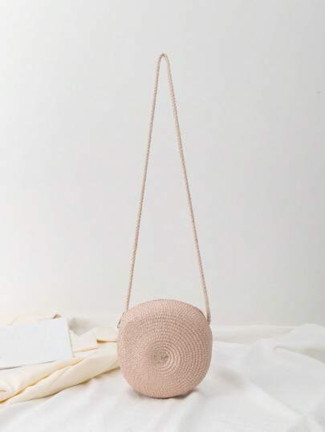 Children s Woven Straw Crossbody Bag For Beach