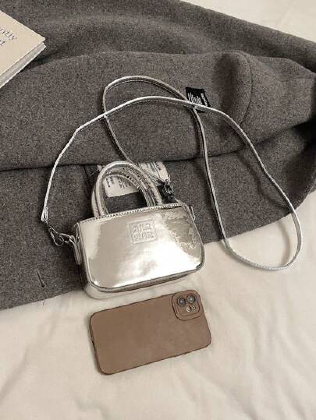 New Shiny Classic Minimalist Small Handbag Mini Evening Purse Crossbody Bag