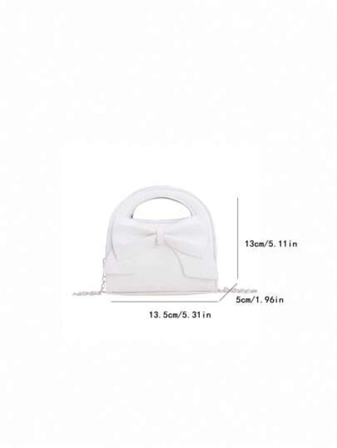 1pc Fashionable Popular Chain Bag Handbag Bow Shoulder Bag Cute Crossbody Bag With Cute Sweet Bow Decoration Handbag Pu Material Magnetic Buckle Opening And Closing Suitable For Shopping Attending Par
