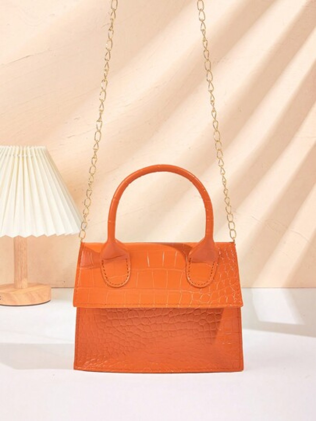 1pc Crocodile Pattern Girls Handbag Chain Crossbody Shoulder Bag Ideal For Daily Use Party And Mother s Day Gift