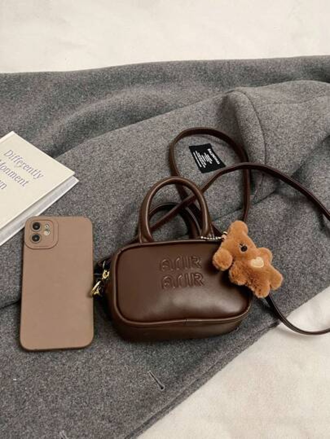 Mini Sized Baseball Bag Solid Color Printed Mini Bag Fashionable Small Bag