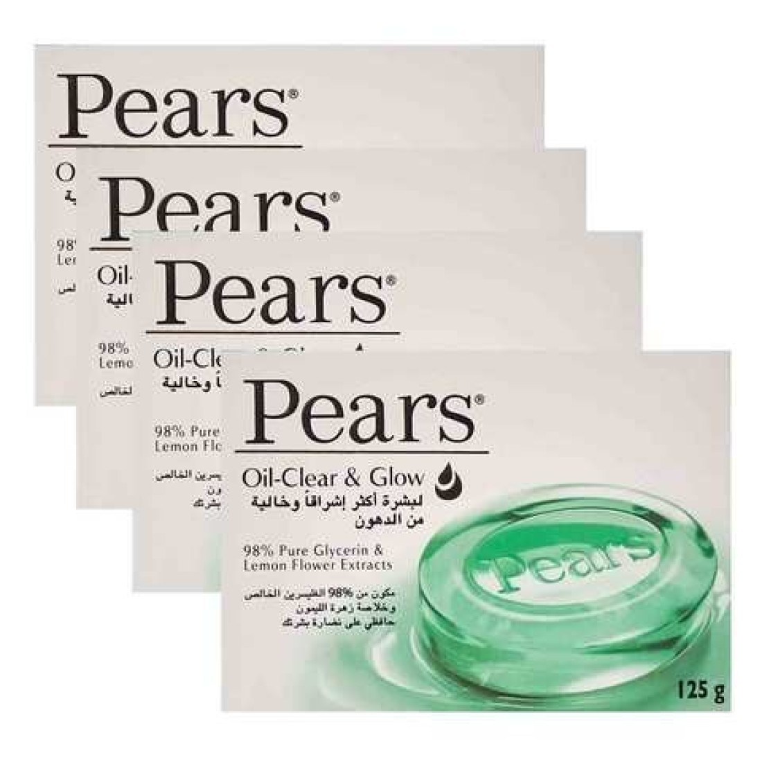 Pack of 4 Bears Oil Clear & Glow Soaps