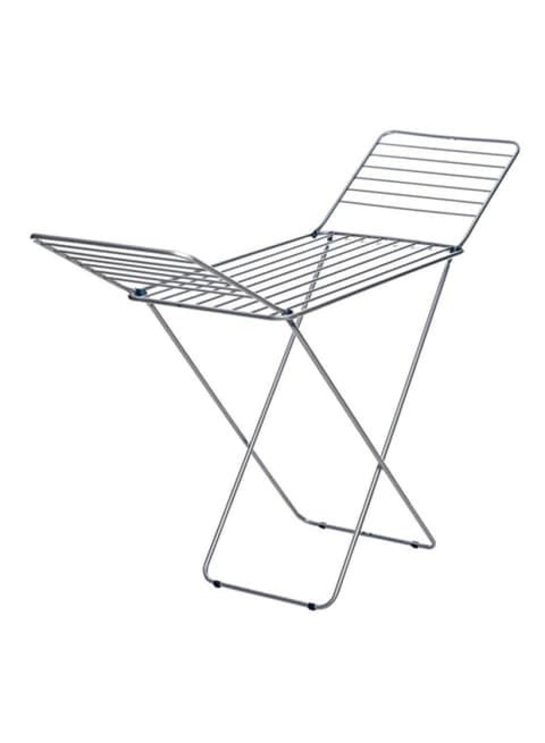 Stainless steel clothes drying rack, adjustable and foldable for easy storage, for indoor and outdoor use