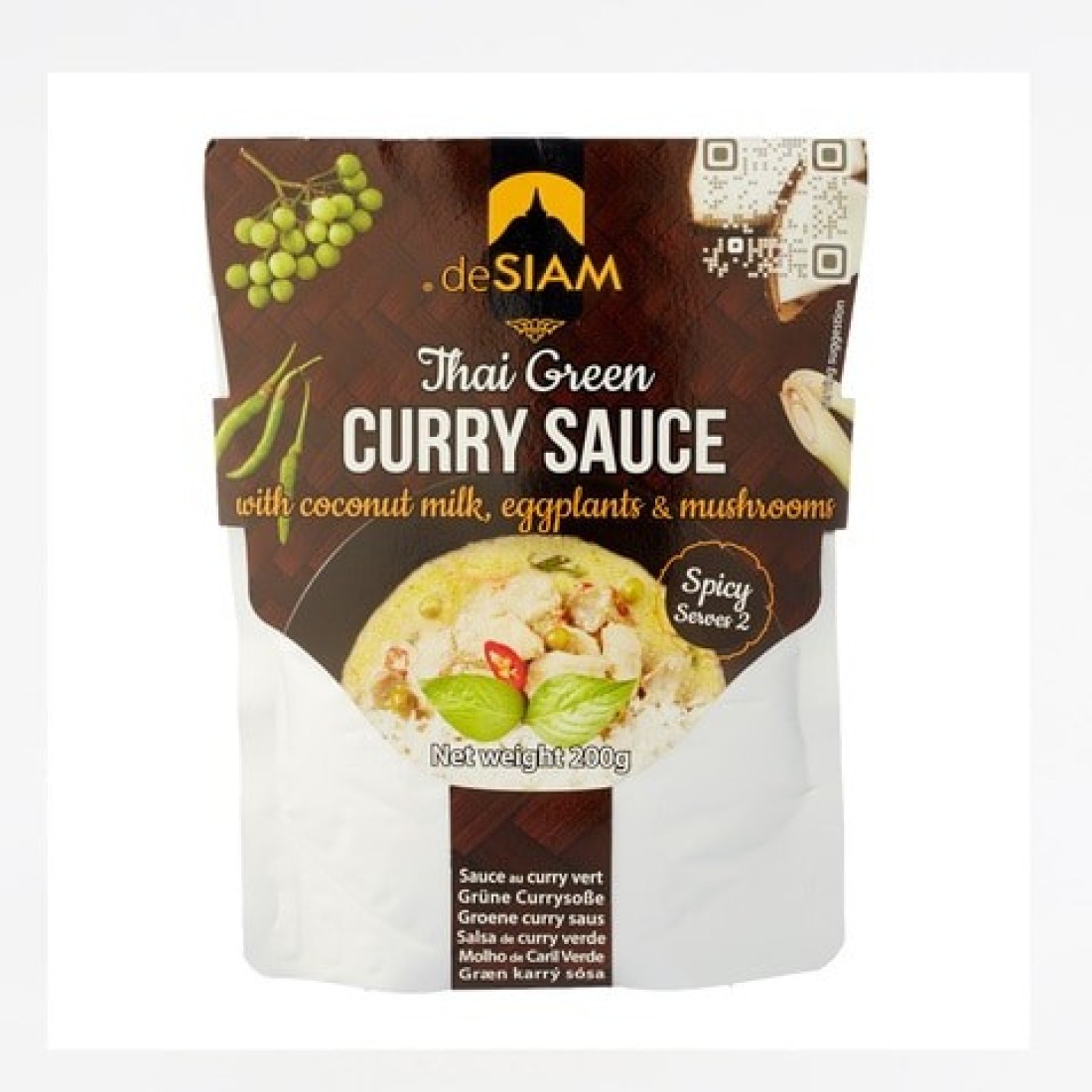 DE SIAM GREEN CURRY SAUCE 200 GM