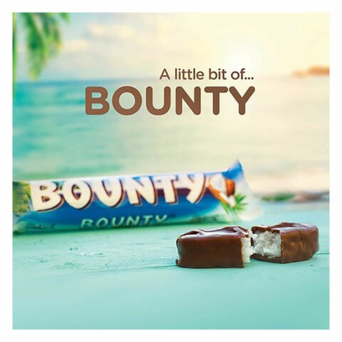 Bounty Milk Chocolate Bars 55g x Pack of 32