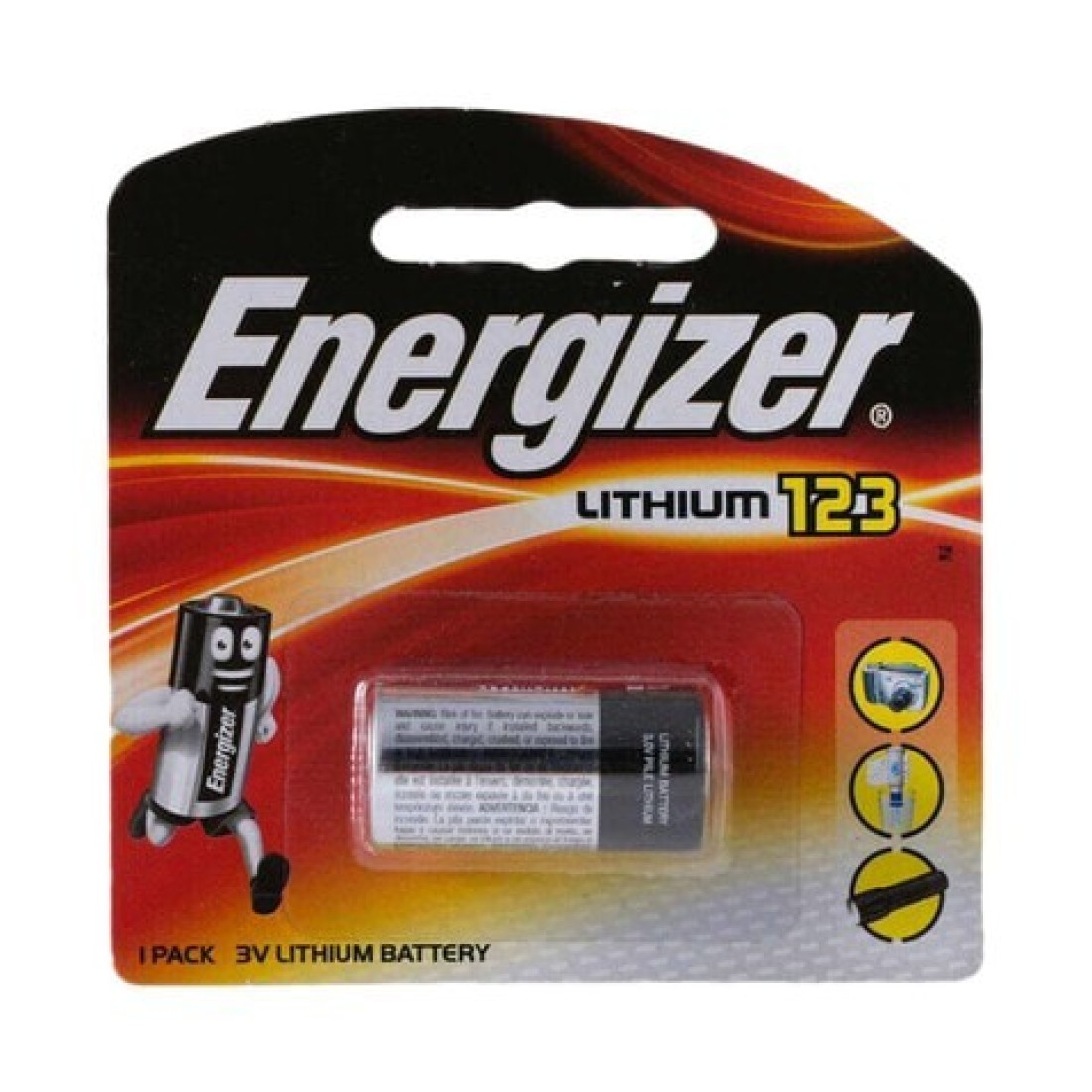 ENERGIZER BATTERY PHOTO EL123