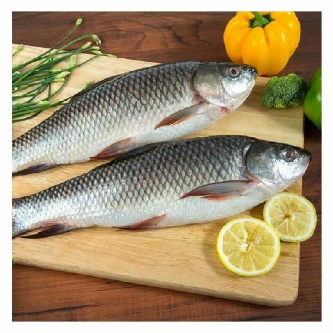 fresh rohu fish