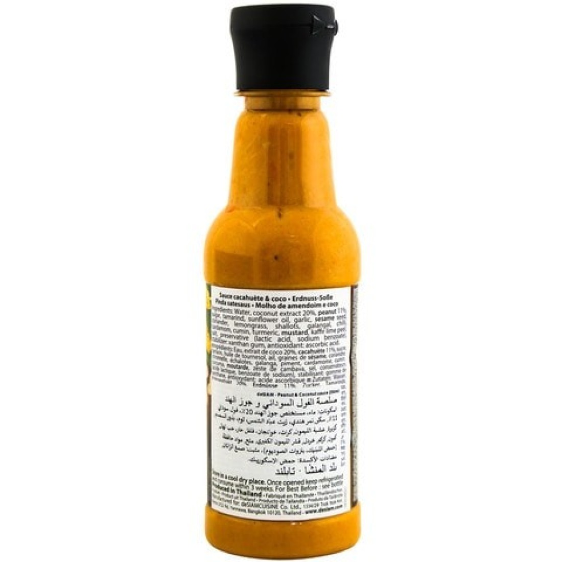 DE SIAM PEANUT & COCO SAUCE 250ML