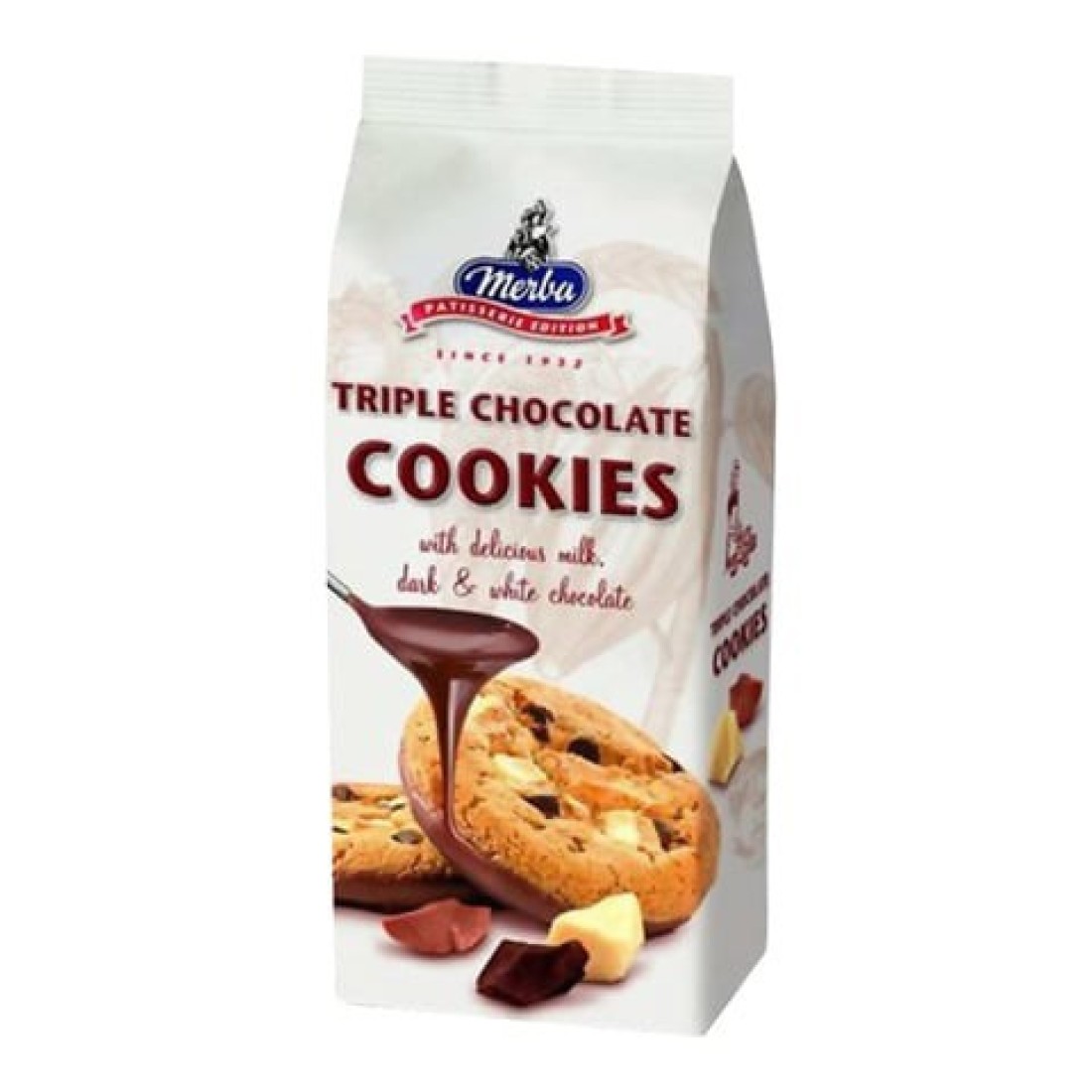 merba Patisserie Esition Cookies Triple Chocolate 200g