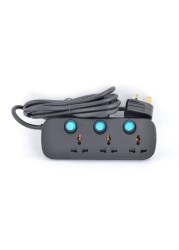 Terminator Brand Universal Power Extension Socket - 3 way 5M