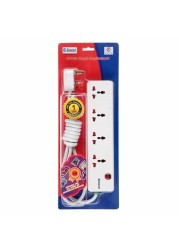 Sirocco 4 Way Extension Socket 2m