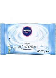 NIVEA BABY WIPES SOFT&CREAM 63S