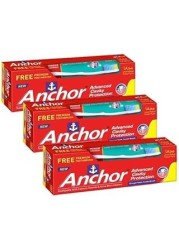 ANCHOR T/PASTE REG 3X120GM + 3S BRUSH
