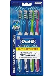 ORAL-B CRISSCROSS MEDIUM (2+2) 4s