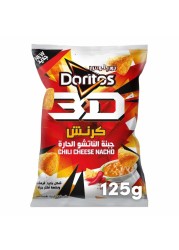 رقائق تورتيلا دوريتوس 3D فلامين هوت تشيلي جبنة الناتشو – ١٢٥ جم