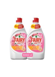 FAIRY PLUS DISH WASH ROSE BLOSSOM 2x600ML