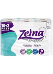 ZEINA TOILET COMPRESSED 12ROLL
