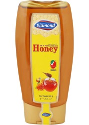 Diamond Honey Glass Jar, 500 g