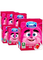 Saudia Strawberry Milk 200ml Pack of 6